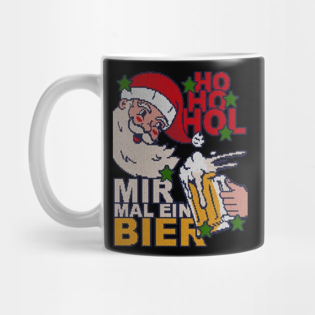 Ho Ho Hol mir Bier - Strickeffekt - Ugly Christmas by sweetczak